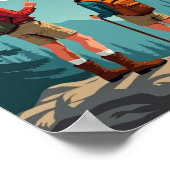 Canadian Rockies: A Retro Escape Poster (Hoek)