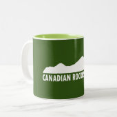 Canadian Rockies Alsjeblieft Tweekleurige Koffiemok (Voorkant links)