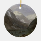 Canadian Rockies Lake Louise | Albert Bierstadt Keramisch Ornament (Voorkant)