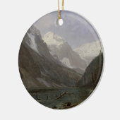 Canadian Rockies Lake Louise | Albert Bierstadt Keramisch Ornament (Links)
