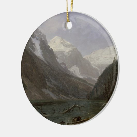 Canadian Rockies Lake Louise | Albert Bierstadt Keramisch Ornament (Links)