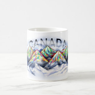Canadian Rockies, Rocky Mountain waterverf Koffiemok