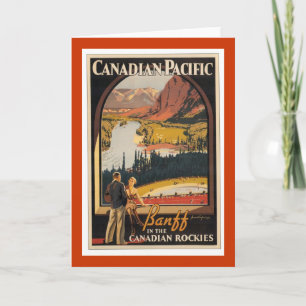 Canadian Rockies Travel Poster Verticale Kaart