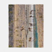 Canadian Rockies Wapiti (Elk) Fleece Deken (Voorkant)