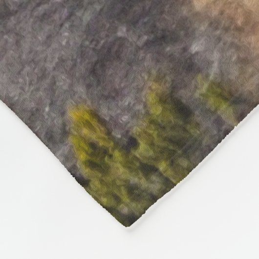 Canadian Rockies Wapiti (Elk) Fleece Deken (Hoek)