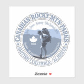 Canadian Rocky Mtn Prks (BG) Sticker (Vel)