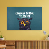 Canadian School Telecasts Canvas Afdruk (Insitu (Woonkamer))