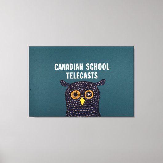 Canadian School Telecasts Canvas Afdruk (Voorkant)