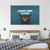 Canadian School Telecasts Canvas Afdruk (Insitu (Slaapkamer))