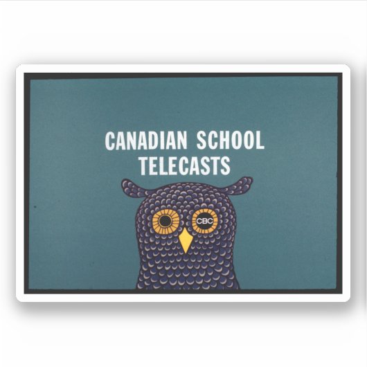 Canadian School Telecasts Sticker (Voorkant)