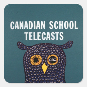Canadian School Telecasts Vierkante Sticker