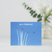 Canadian Snowbird Planes Briefkaart (Staand voorkant)