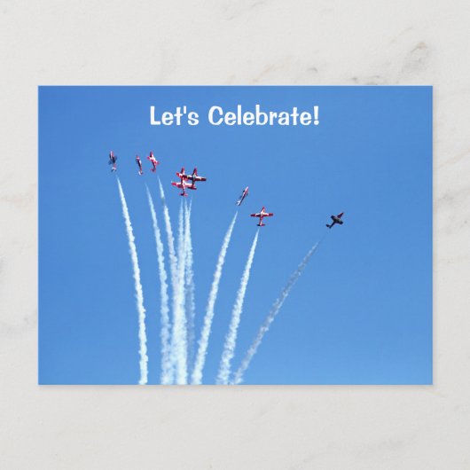 Canadian Snowbird Planes Briefkaart (Voorkant)