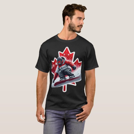 Canadian Snowboard Adventure T-shirt (Voorkant volledig)