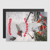 Canadian Snowman - Een echte Canadese Lumberjack (Voorkant / Achterkant)