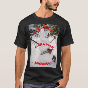 Canadian Snowman - Een echte Canadese Lumberjack T-shirt