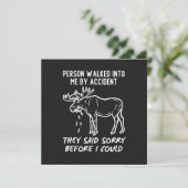 Canadian Sorry Moose Kaart (Staand voorkant)