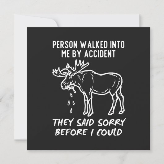 Canadian Sorry Moose Kaart (Voorkant)