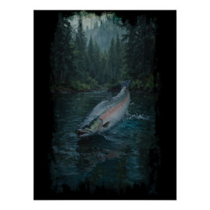 Canadian Steelhead Salmon Perfect Poster