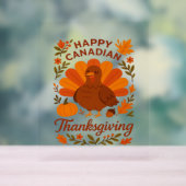Canadian Thanksgiving Autumn Celebration Classic T Acryl Bord (Neutraal)