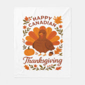 Canadian Thanksgiving Autumn Celebration Classic T Fleece Deken (Voorkant)