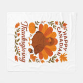 Canadian Thanksgiving Autumn Celebration Classic T Fleece Deken (Voorkant (Horizontaal))