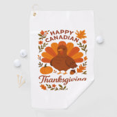 Canadian Thanksgiving Autumn Celebration Classic T Golfhanddoek (Insitu)