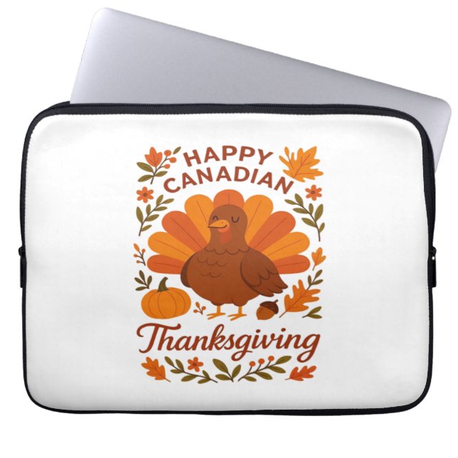 Canadian Thanksgiving Autumn Celebration Classic T Laptop Sleeve (Voorkant)