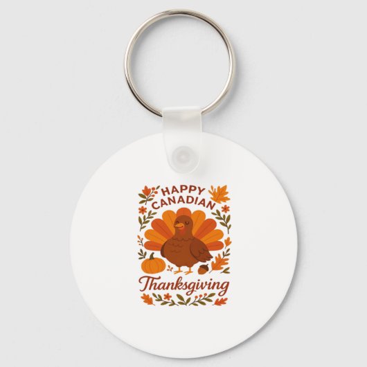 Canadian Thanksgiving Autumn Celebration Classic T Sleutelhanger (Voorkant)