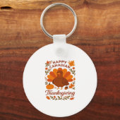 Canadian Thanksgiving Autumn Celebration Classic T Sleutelhanger (Voorkant)