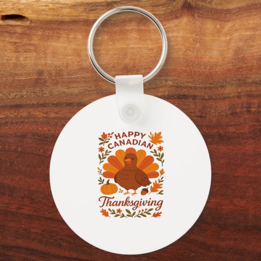 Canadian Thanksgiving Autumn Celebration Classic T Sleutelhanger (Voorkant)