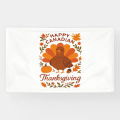 Canadian Thanksgiving Autumn Celebration Classic T Spandoek (Horizontaal)