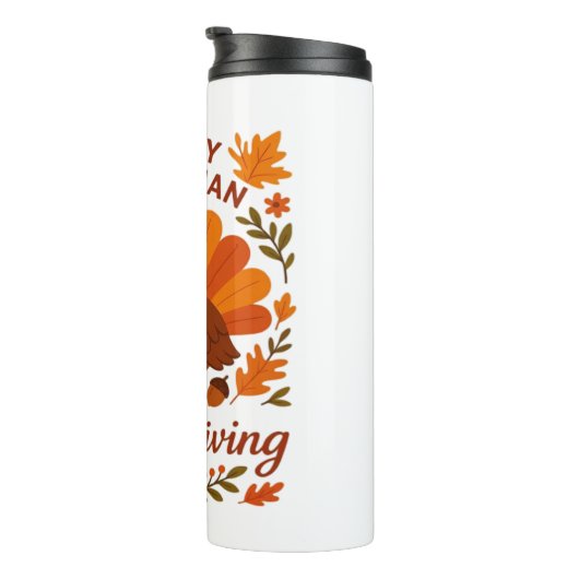 Canadian Thanksgiving Autumn Celebration Classic T Thermosbeker (Geroteerd rechts)