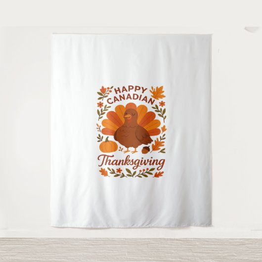 Canadian Thanksgiving Autumn Celebration Classic T Wandkleed (Voorkant)