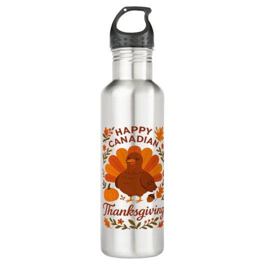 Canadian Thanksgiving Autumn Celebration Classic T Waterfles (Voorkant)