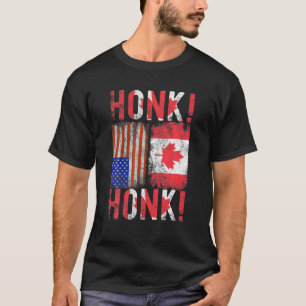 Canadian Trucker Canada Freedom Convoy Honk Honk T-shirt