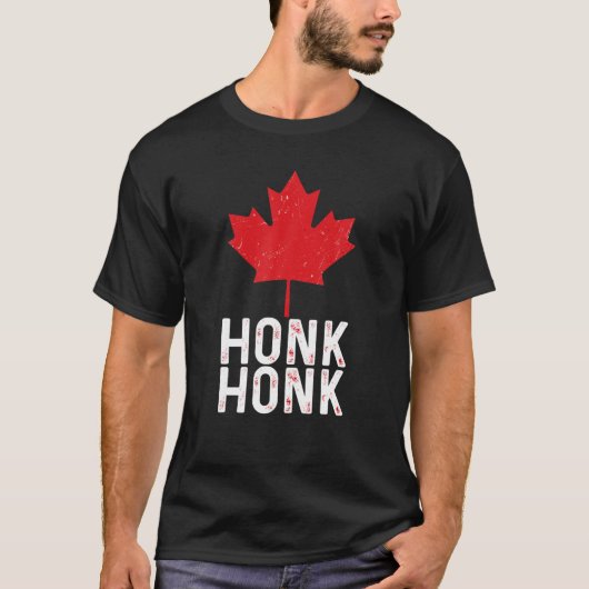 Canadian Trucker Maple Leaf Canada Freedom Convoy T-shirt (Voorkant)