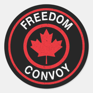 Canadian Truckers Rule -freedom roept Canada 2022 Ronde Sticker