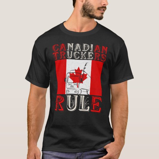 Canadian Truckers Rule T-shirt (Voorkant)
