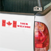 Canadian Veteran UW WELCOME Bumpersticker (Op Truck)