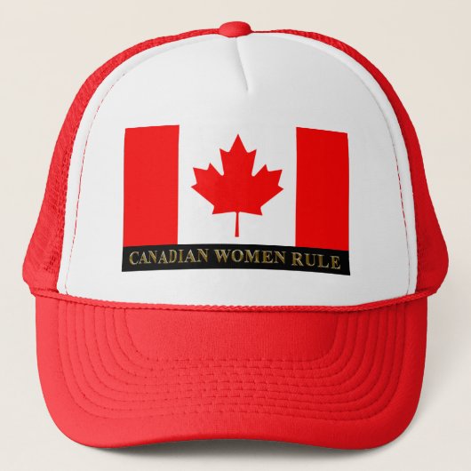 CANADIAN VROUWEN RULE TRUCKER PET (Voorkant)