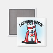 Canadian Westie Magnet (Voorkant / Achterkant)
