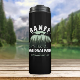 Canadian Wilderness – Banff Bear Illustration Thermosbeker