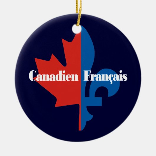 Canadien Francais Keramisch Ornament (Voorkant)