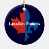 Canadien Francais Keramisch Ornament (Achterkant)