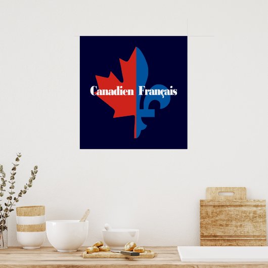 Canadien Francais Poster (Keuken)