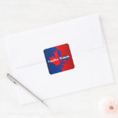 Canadien Francais Vierkante Sticker (Envelop)