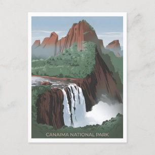 Canaima Nationaal Park Venezuela Vintage Briefkaart