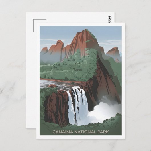 Canaima Nationaal Park Venezuela Vintage Briefkaart (Voorkant / Achterkant)