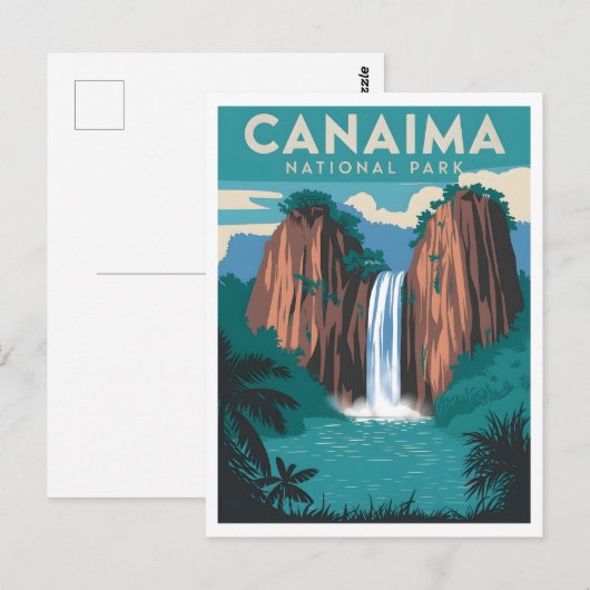 Canaima National Park Vintage Briefkaart (Voorkant / Achterkant)